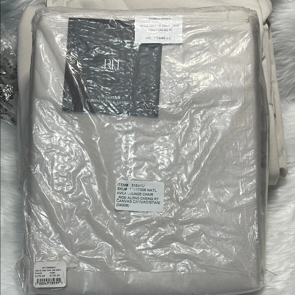 Restoration hardware Canvas Natural Accent cushion covers set by sunbrella